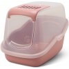 Savic toaleta pre mačky Nestor, priehľadná - ružová / transparentná