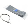 Sťahovacie pásky čierne s UV filtrom, 150x3, 6mm, 100ks, Geko G17106