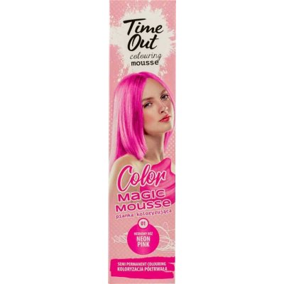 Time Out NEON PINK 01 farbiaca pena na vlasy 75 ml