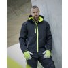 ARDON VISION / Pánska zimná softshellová bunda - čierna/žltá XXXL