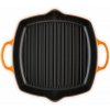 Le Creuset grílovacia panvica štvorcová 30 cm oranžová