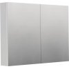 INTEDOOR Zrkadlová skriňa BEE, 2 dvere, el. zásuvka, IP44, š. 100cm, biela lesk