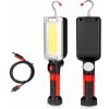 AKUMULÁTOROVÁ LED LAMPA USB DIELENSKÁ BATERKA MAGNETOVÁ LAMPA + HÁK