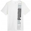 Puma Essentials + Logo Lab Tee biele čierne sivé