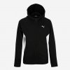 PUMA Puma detská mikina na zips s kapucňou čierno-biela 6-7 r (122 cm)