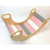 Montessori hojdačka multicolor Sunny Farba: Sivo ružová
