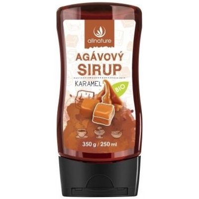 Allnature Agávový sirup bio Karamel 250 ml