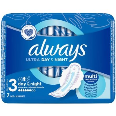 Always Ultra Day & Night hygienické vložky 7ks