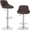 MIADOMODO Barová židle 2 ks, bez područky, hnedá