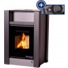 HS FLAMINGO krbová kamna AQUAFLAM VARIO LEND 11/7 kW - šedá - elektronická regulace