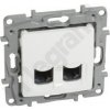 Legrand Nilee Double Computer Socket 2x RJ45 Kat. 6 UTP White (764574)