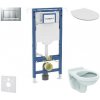 Geberit Duofix - Set predstenovej inštalácie, WC Alpha s doskou, tlačidlo Sigma30, chróm mat/chróm SANI11CD2101
