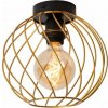 LUCIDE 21128/25/02 DANZA stropné svietidlo D250mm 1xE27 čierna, matná zlatá