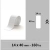 Niimbot štítky RP 14x40mm 160ks Biele pre D11, D11-M, D110, D110-H