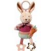 Závesná senzorická hračka Rabbit Karo pre bábätko – hrkálka, hryzátko BabyOno
