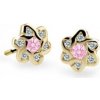 Cutie C2149 žR detské náušnice kvetinky C2149-30-20-X-1 šrobovacie