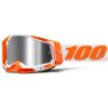 Okuliare 100% Racecraft 2 Orange (strieborné plexi)