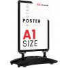 Allboards Reklamní Áčko A1 OWZ Waterbase – ČERNÝ hliníkový rám, Z_OWZ_WATER_A1BK