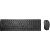 DELL KM5221W set klávesnice a myši AZERTY (FR) (KM5221WBKB-FR) WiFi (USB prijímač) / Lokalizácia FR / Numerická časť / Optická (1600 dpi) / Čierna / Čierna / Batéria 2x AAA / 1x AA