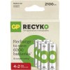 GP ReCyko 2100, nabíjacia batéria (AA), 6ks, papierová krabička B25216