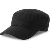 Atlantis Headwear Kšiltovka Army-S, vojenská, ripstop COT33028600299-black Černá UNI