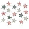 Hviezdy dekoračné 9ks D2356