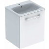 Kúpeľňová skrinka s umývadlom Geberit Selnova 55x50,2x65,2 cm biela lesk 501.248.00.1