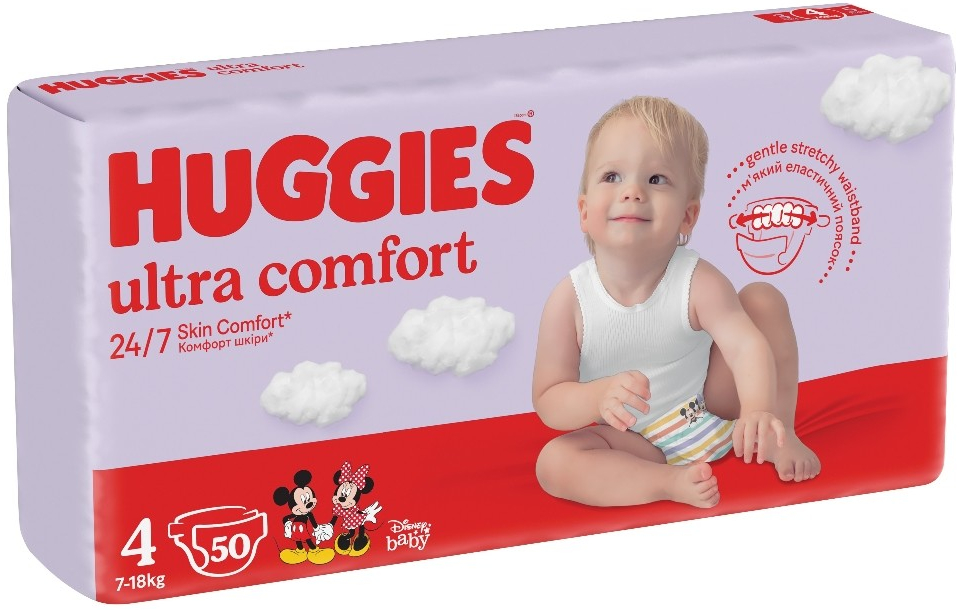 HUGGIES Ultra Comfort Jumbo 4 7-18 kg 50 ks