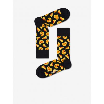 Happy Socks Pizza Love black/yellow