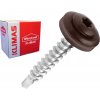 Klimas Wkret-Met RAL 8017 4,8x35mm - 250ks - Skrutky farmárske strešné TORX, farba: Čokoládová hnedá, WDD