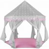 KRUZZEL Stan pre deti hrad sivo-ružový 23476