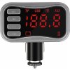 Kbroad KCB-902 FM Transmitter Bluetooth, digitálny displej, čierno-strieborný