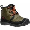 KEEN HOWSER II CHUKKA WP K dark olive/gold flame US 11 / EU 29,0 / UK 10 / 18 cm; Zelená obuv