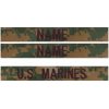 MILITARY RANGE nášivky U.S MARINES sada 3ks MARPAT WOODLAND