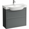 Laufen The New Classic skrinka 77.6x31.6x67.7 cm závesná kúpeľňová skrinka pod umývadlo sivá H4060420856271