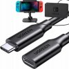 Ugreen 10387 USB typu C 3.1 Gen2 samec - samica s niklovým pokovovaním, 1m, černý