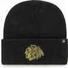 47 Brand Pánska zimná čiapka Chicago Blackhawks NHL Haymaker Metallic '47 CUFF KNIT Black