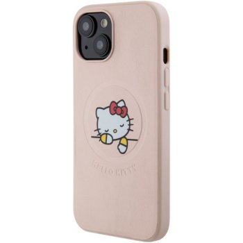 Hello Kitty PU Kitty Asleep Logo MagSafe Apple iPhone 15, ružové