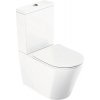 WC kombi set RAVAK Elegant bez splachovacieho kruhu biela vr. WC dosky X01872