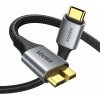 Kábel USB C / micro USB-B 3.0 5 Gb/s 3A 1,5 m SOUNIX