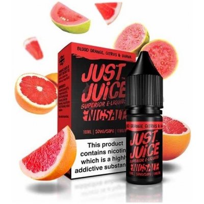 10ml Blood Orange Citrus & Guava Just Juice Salt e-liquid, obsah nikotínu 11 mg