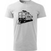 Vlak 363 - Tričko extra veľké (5-8XL) - 5XL ( Svetlosivý melír )