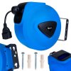 GEKO Elektrický predlžovací kábel s automatickým navíjaním 15 m + 1,5 m