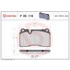 Sada brzdových platničiek, vždy 4 kusy v sade BREMBO P 85 116 (P85116)