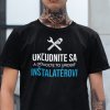 Tričko s potlačou INŠTALATÉR Pánsky Čierna XL
