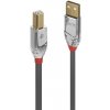 Lindy 36643 USB, USB 2.0 USB-A zástrčka, USB-B zástrčka, 3m, sivý