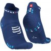 Compressport ponožky Pro Racing Socks v4.0 Run Low sodalite/fluo blue