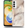 Picasee silikónový čierny obal pre Samsung Galaxy A04s A047F - Cream marble