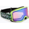 Detské lyžiarske okuliare Smith Daredevil Jr electric lime left turn/blue sensor mirror