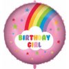 Procos Fóliový balón - Dúha Birthday Girl 46 cm